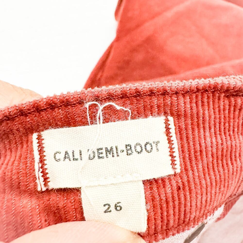 Madewell Cali-Demi Boot Rust Red Button Fly Bootc… - image 6